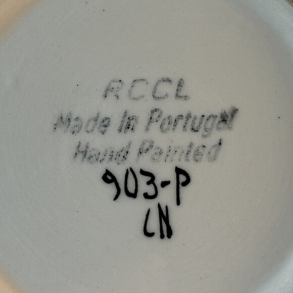 Porcelain Basket Reticulated Bowl Hand Painted RCCL Made in Portugal 903-P - Picture 12 of 14